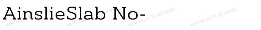 AinslieSlab No字体转换